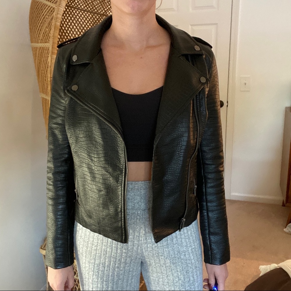Faux Leather Jacket